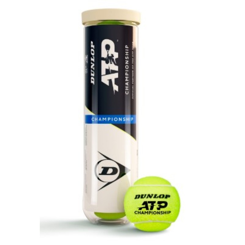 М'ячі для тенісу Dunlop ATP CHAMPIONSHIP 4B пластик банка (601627)