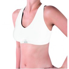 Топ спорт Kappa Reggiseno Sporty c/etichetta logo білий Жін L/XL