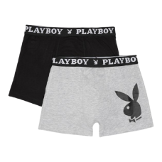 Набір з 2 труси-боксери Playboy ANNYA PLAYBOY BOXERSHORT чорний, сірий Чол S
