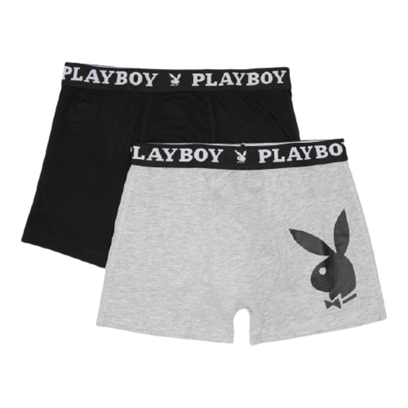 Набір з 2 труси-боксери Playboy ANNYA PLAYBOY BOXERSHORT чорний, сірий Чол S