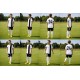 Дитяча футбольна форма X2 League (футболка+шорти), розмір L (білий/чорний)