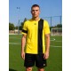 Футбольна форма X2 League (футболка+шорти), розмір S (жовтий/чорний)