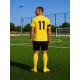 Футбольна форма X2 League (футболка+шорти), розмір M (жовтий/чорний)