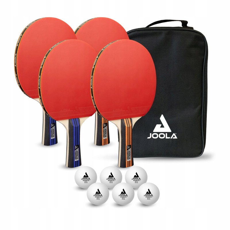 Набір для настільного тенісу JOOLA Family Advanced Set (4 ракетки+6 м'ячів+1чохол)