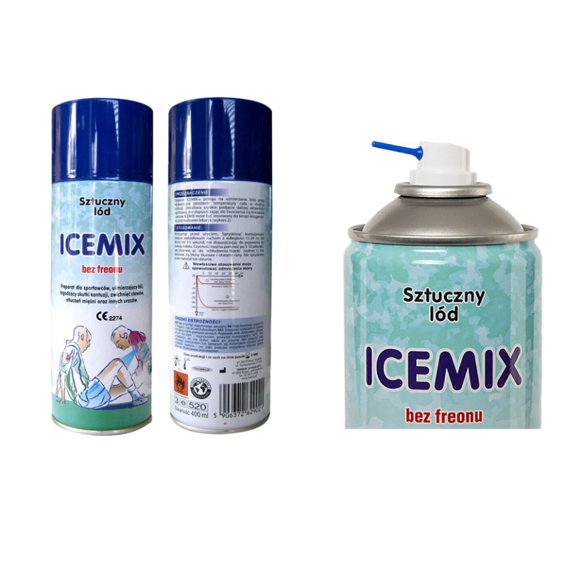 Охолоджуючий спрей "заморозка" спортивна ICEMIX "400мл. (Польща)