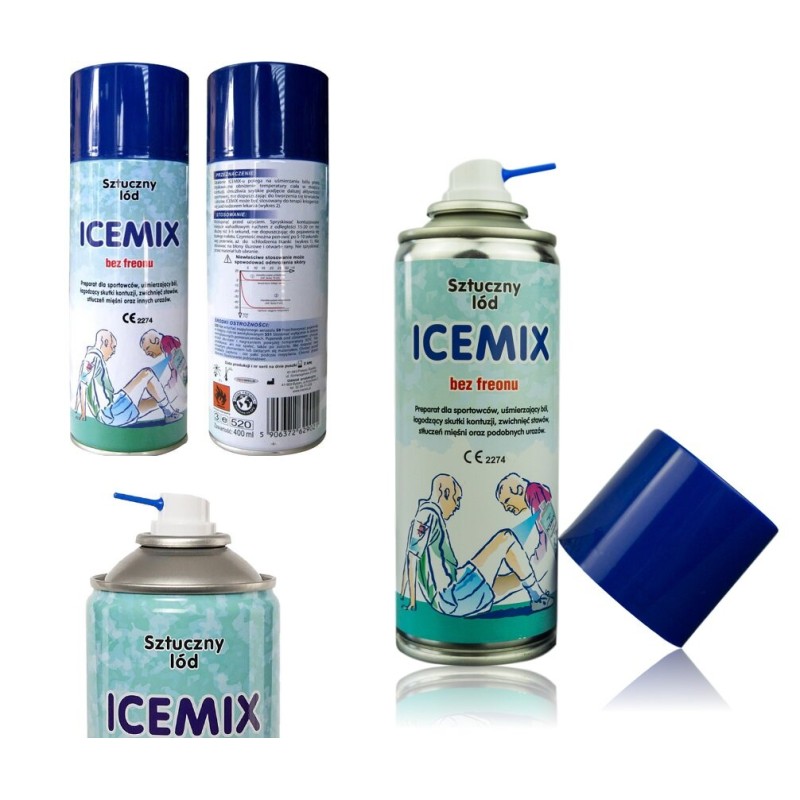 Охолоджуючий спрей "заморозка" спортивна ICEMIX "400мл. (Польща)