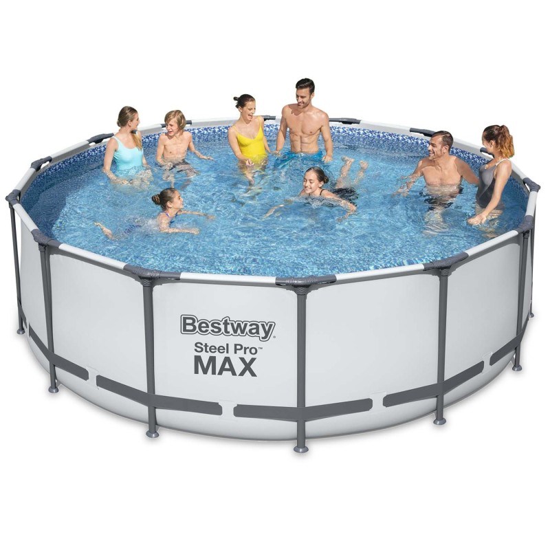 Басейн каркасний 18в1 Bestway 56438, 457 x 122 см + машина для створення бульбашок