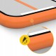 Гімнастична доріжка мат надувний AirTrack 4FIZJO Air Track Mat 500 x 100 x 15 см White/Orange