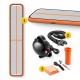 Гімнастична доріжка мат надувний AirTrack 4FIZJO Air Track Mat 500 x 100 x 15 см White/Orange