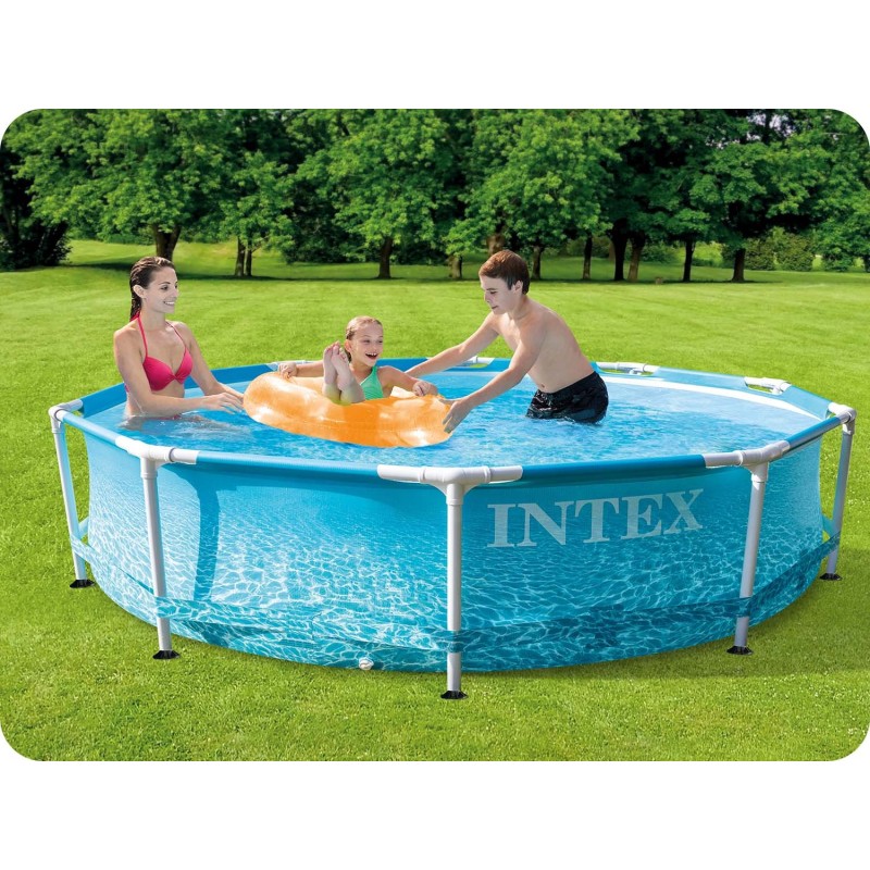 Басейн каркасний 16в1 INTEX 28208, 305 x 76 см + машина для створення бульбашок