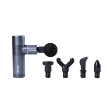 Перкусійний масажер MINI MASSAGE GUN сірий 13.7x9x4.6см (LP8513)