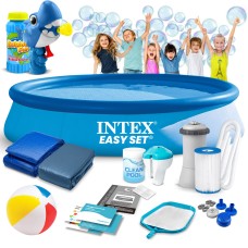 Басейн надувний 15в1 INTEX 28132, 366 x 76 см + машина для створення бульбашок