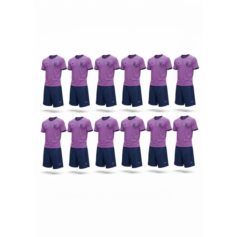 12 комплектів футбольної форми X2 "Start" (фіолетовий/темно-синій) 12X2004V/NB