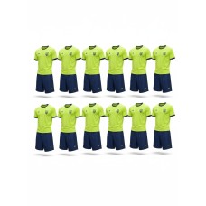 12 комплектів футбольної форми X2 "Start" (салатовий/темно-синій) 12X2004LG/NB