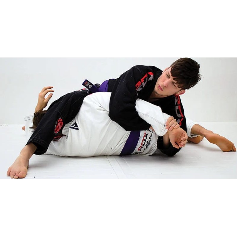 Костюм для бразильського джиу-джитсу RDX BRAZILIAN JIU-JITSU SUIT чорний A3 (BJJ-S1B)