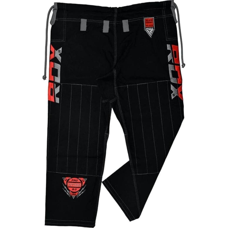 Костюм для бразильського джиу-джитсу RDX BRAZILIAN JIU-JITSU SUIT чорний A3 (BJJ-S1B)