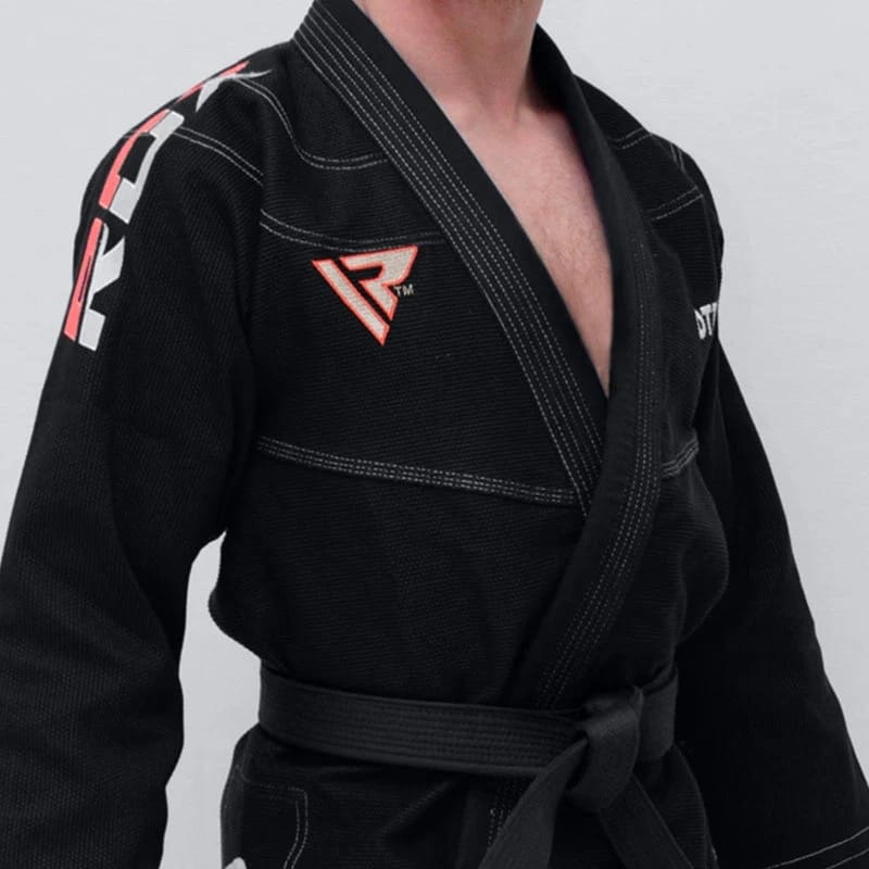Костюм для бразильського джиу-джитсу RDX BRAZILIAN JIU-JITSU SUIT чорний A0 (BJJ-S1B)