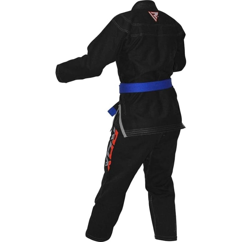 Костюм для бразильського джиу-джитсу RDX BRAZILIAN JIU-JITSU SUIT чорний A0 (BJJ-S1B)