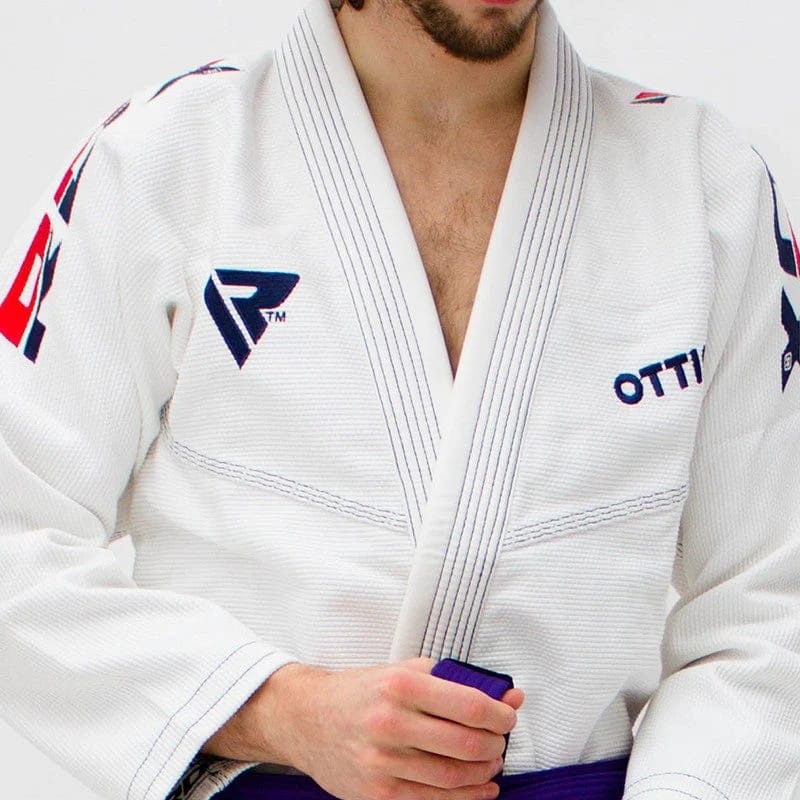 Костюм для бразильського джиу-джитсу RDX BRAZILIAN JIU-JITSU SUIT білий A0 (BJJ-S2W)