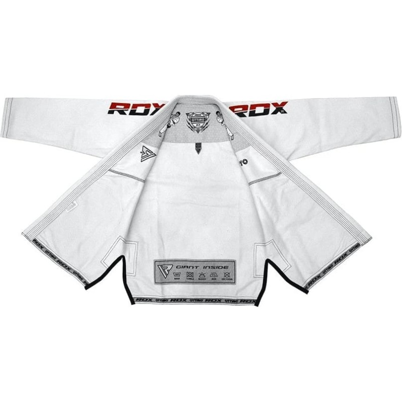 Костюм для бразильського джиу-джитсу RDX BRAZILIAN JIU-JITSU SUIT білий A0 (BJJ-S2W)