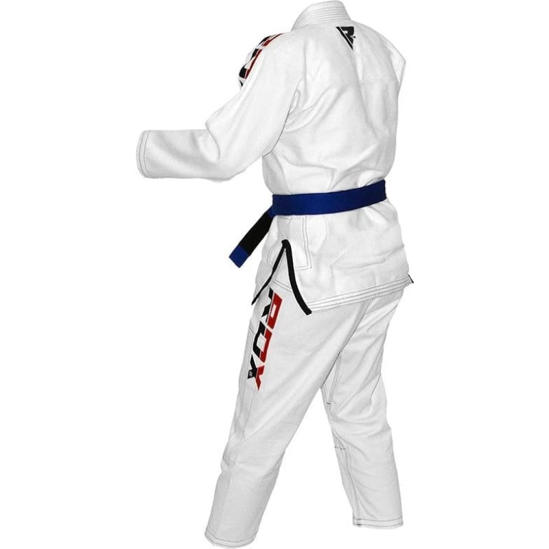 Костюм для бразильського джиу-джитсу RDX BRAZILIAN JIU-JITSU SUIT білий A0 (BJJ-S2W)