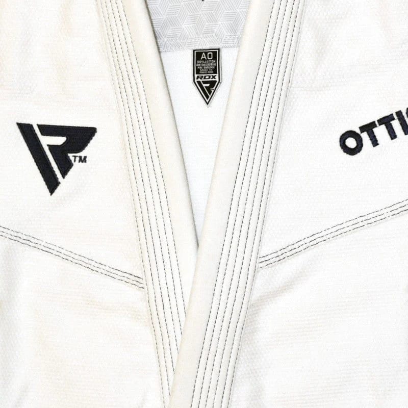 Костюм для бразильського джиу-джитсу RDX BRAZILIAN JIU-JITSU SUIT білий A0 (BJJ-S2W)
