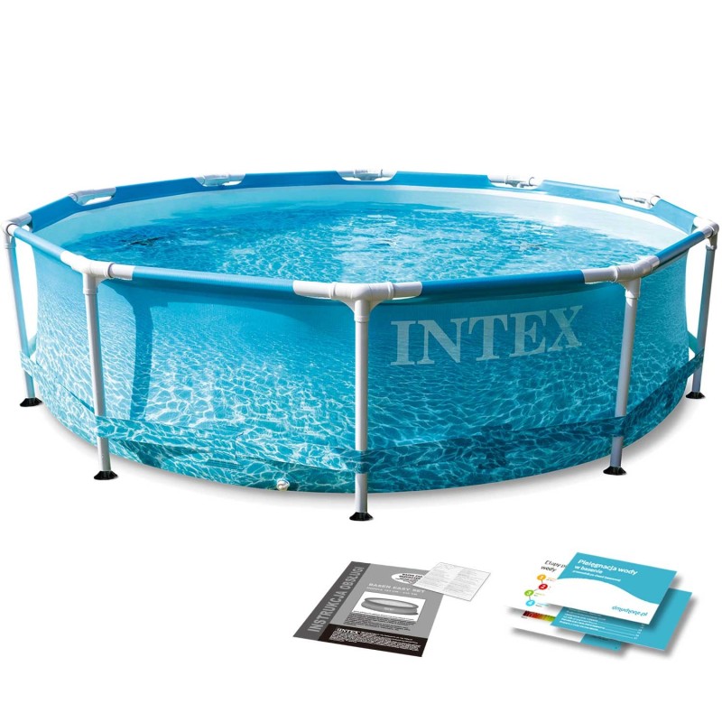 Басейн каркасний INTEX 28206 305 х 76 см, морський принт