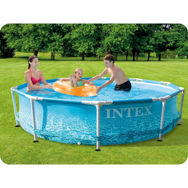 Басейн каркасний INTEX 28206 305 х 76 см, морський принт