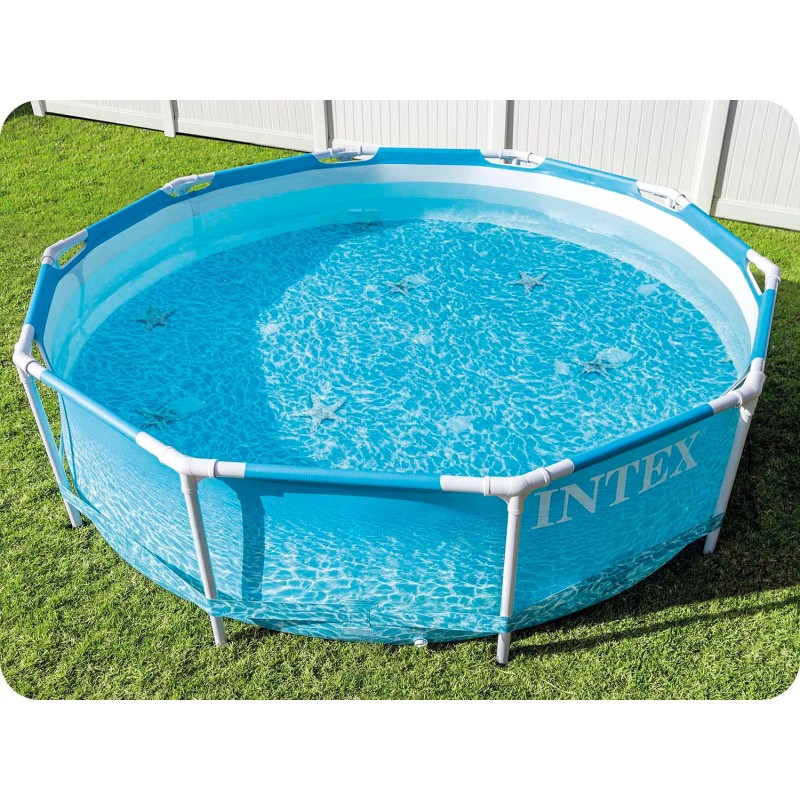 Басейн каркасний INTEX 28206 305 х 76 см, морський принт
