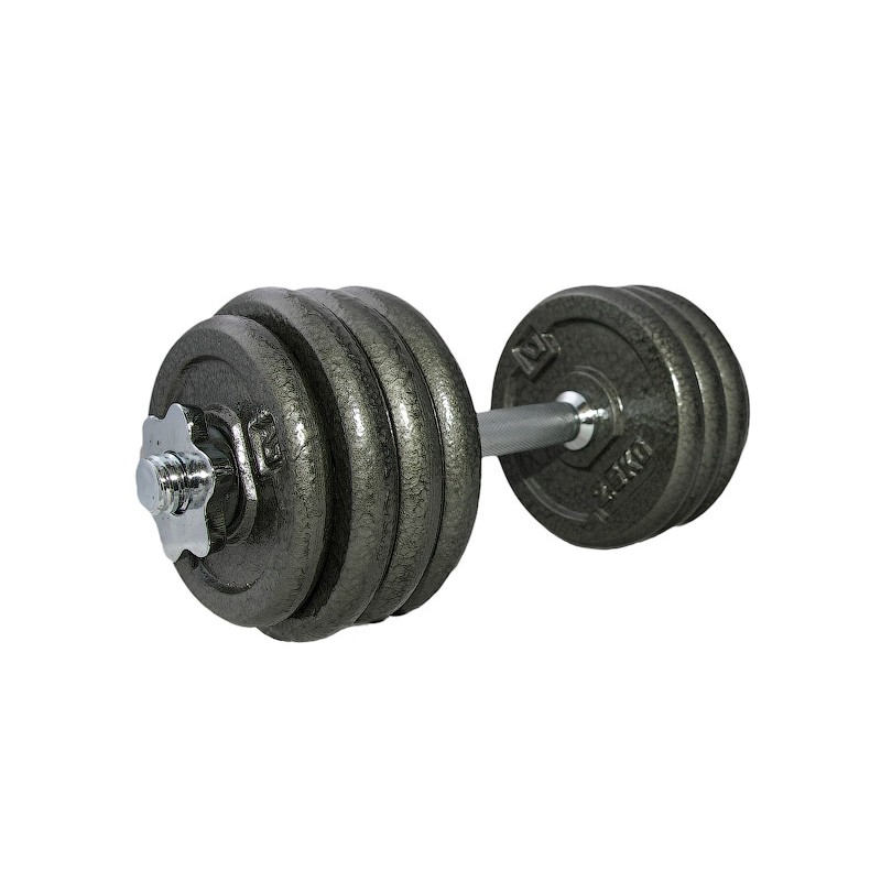 Гантель набірна 20кг 1шт DUMBELL SET чорний 2-20кг (LS2311-20)