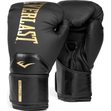 Боксерські рукавиці Everlast ELITE 2 BOXING GLOVES чорний, золотий 14 унцій (P00003272)