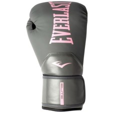 Боксерські рукавиці Everlast ELITE 2 BOXING GLOVES сірий, рожевий 12 унцій (P00003311)