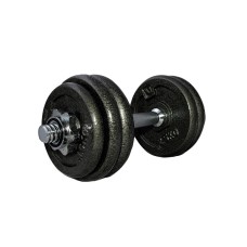 Гантель набірна 15кг 1шт DUMBELL SET чорний 2-15кг (LS2311-15)