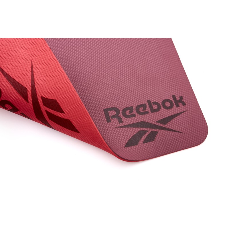 Двосторонній килимок для йоги Reebok Double Sided Yoga Mat червоний Уні 176 х 61 х 0,6 см