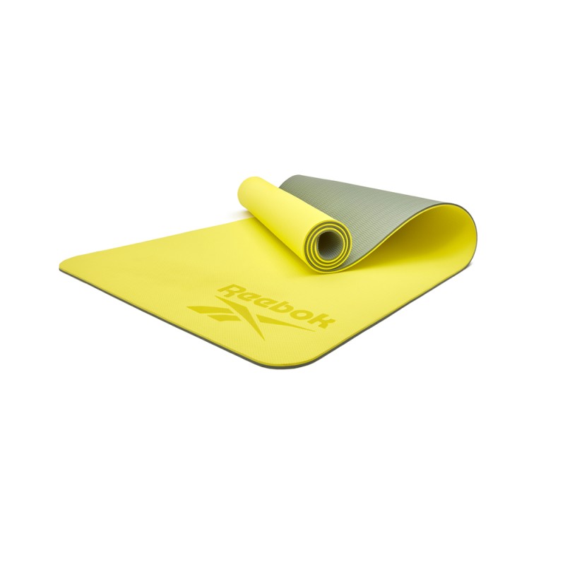 Двосторонній килимок для йоги Reebok Double Sided Yoga Mat зелений Уні 176 х 61 х 0,6 см