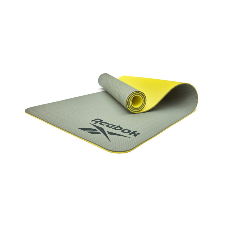 Двосторонній килимок для йоги Reebok Double Sided Yoga Mat зелений Уні 176 х 61 х 0,6 см