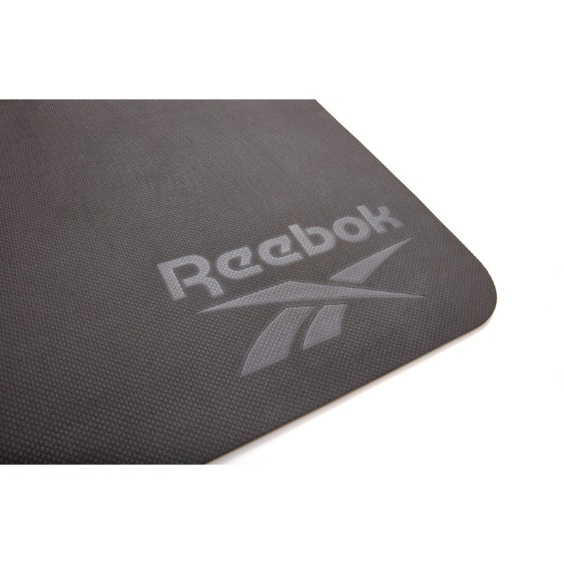 Двосторонній килимок для йоги Reebok Double Sided Yoga Mat чорний, сірий Уні 176 х 61 х 0,6 см