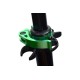 Міський самокат Schildkröt City Scooter Street Master 200mm Green чорно-зелений Уні Max:100 кг