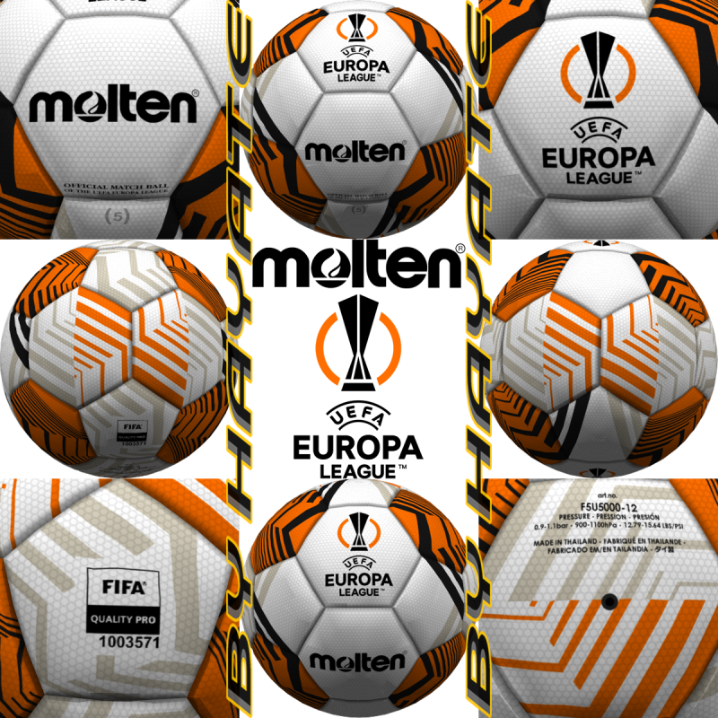 Футбольний м'яч Molten UEFA Europa League OMB (FIFA PRO) F5U5000-12