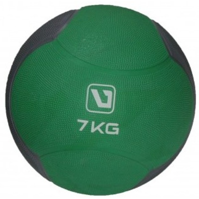 Медбол MEDICINE BALL зелений, сірий 7кг-286мм (LS3006F-7)