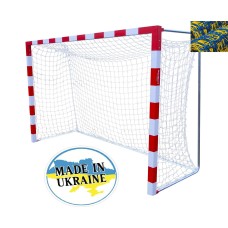 Сітка на ворота 3х2х0,8х1м. "X2" (шнур 3,5 мм. PP, Blue-yellow)