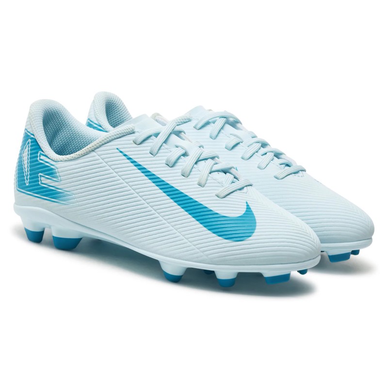 Бутси Nike JR VAPOR 16 CLUB FG/MG білий, блакитний Діт 36,5 (US 4.5Y)