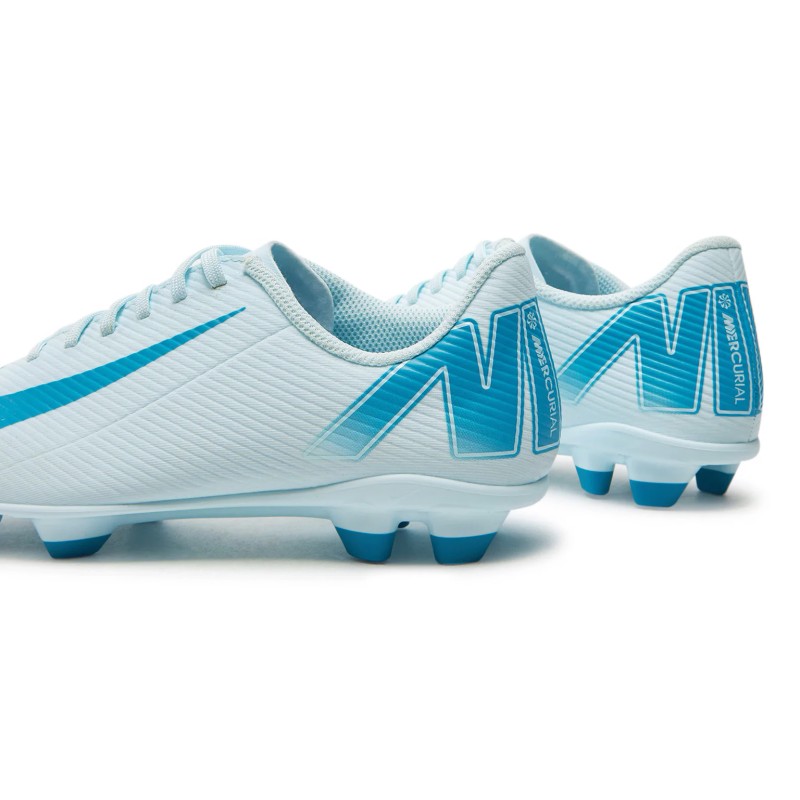 Бутси Nike JR VAPOR 16 CLUB FG/MG білий, блакитний Діт 36,5 (US 4.5Y)