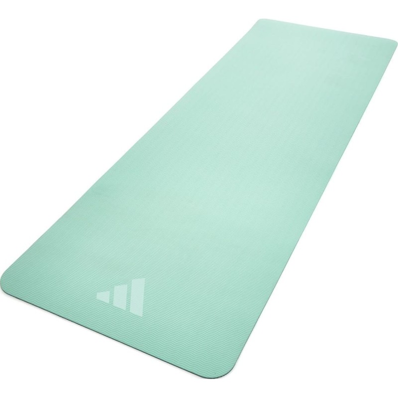 Килимок для йоги Adidas Double Sided Yoga Mat ментоловий, сірий 176 х 61 х 0,6 см (ADYG-10400BLM-NL)