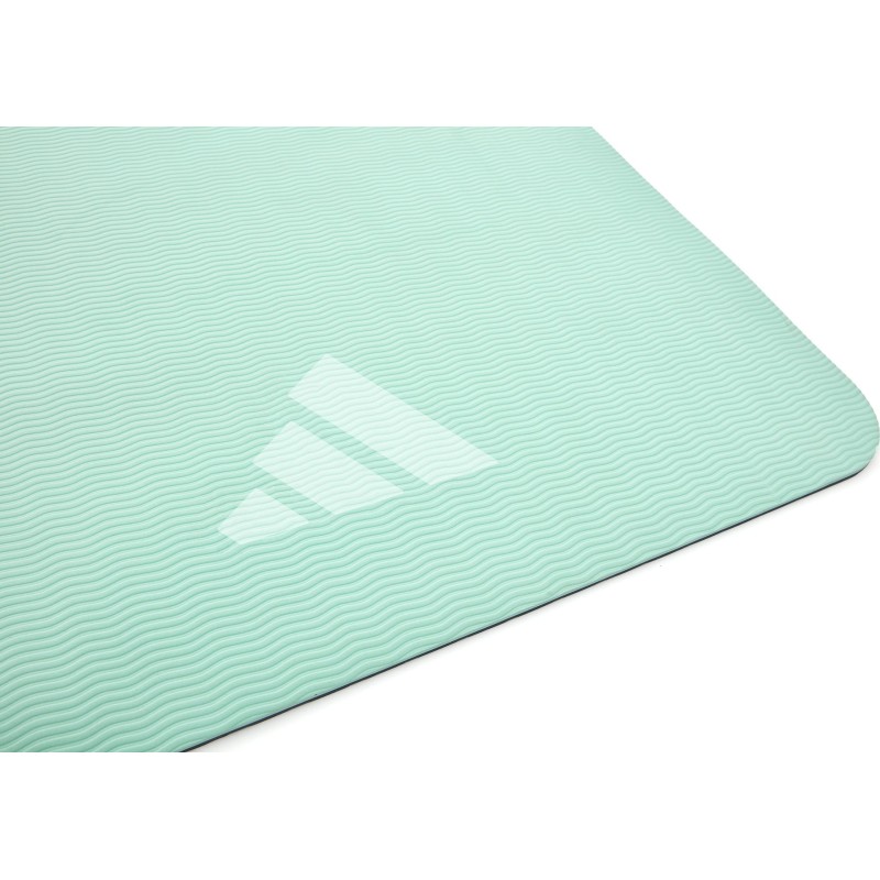 Килимок для йоги Adidas Double Sided Yoga Mat ментоловий, сірий 176 х 61 х 0,6 см (ADYG-10400BLM-NL)
