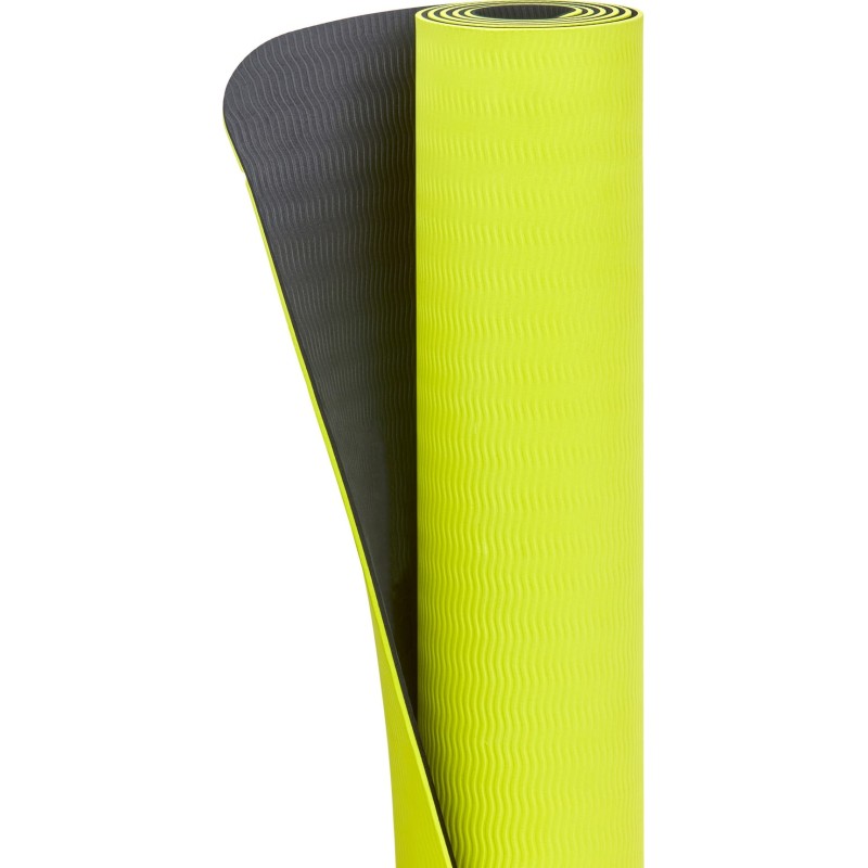 Килимок для йоги Adidas Double Sided Yoga Mat жовтий, сірий 176 х 61 х 0,6 см (ADYG-10400BLY-NL)
