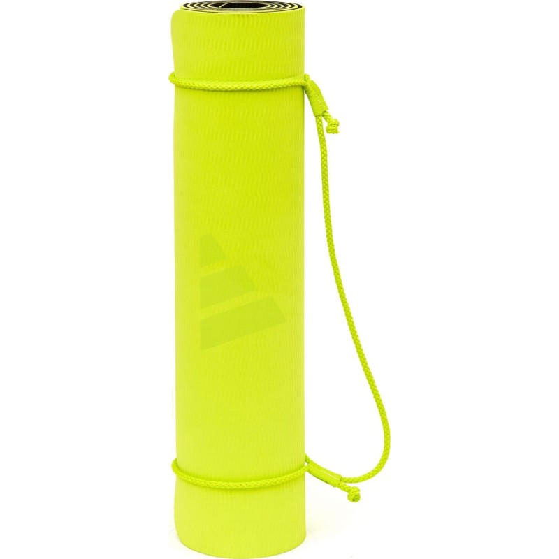 Килимок для йоги Adidas Double Sided Yoga Mat жовтий, сірий 176 х 61 х 0,6 см (ADYG-10400BLY-NL)