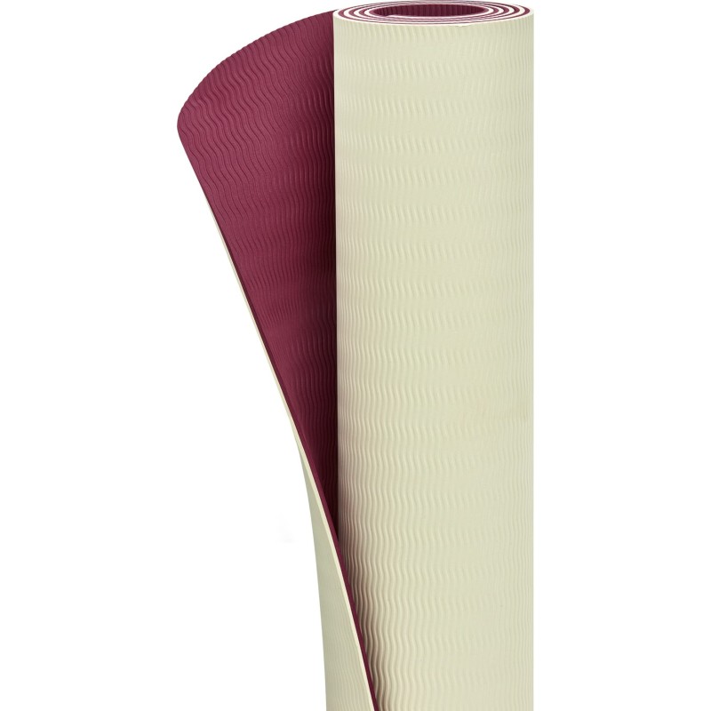 Килимок для йоги Adidas Double Sided Yoga Mat бежевий, темно-рожевий 176 х 61 х 0,6 см (ADYG-10400WP-NL)