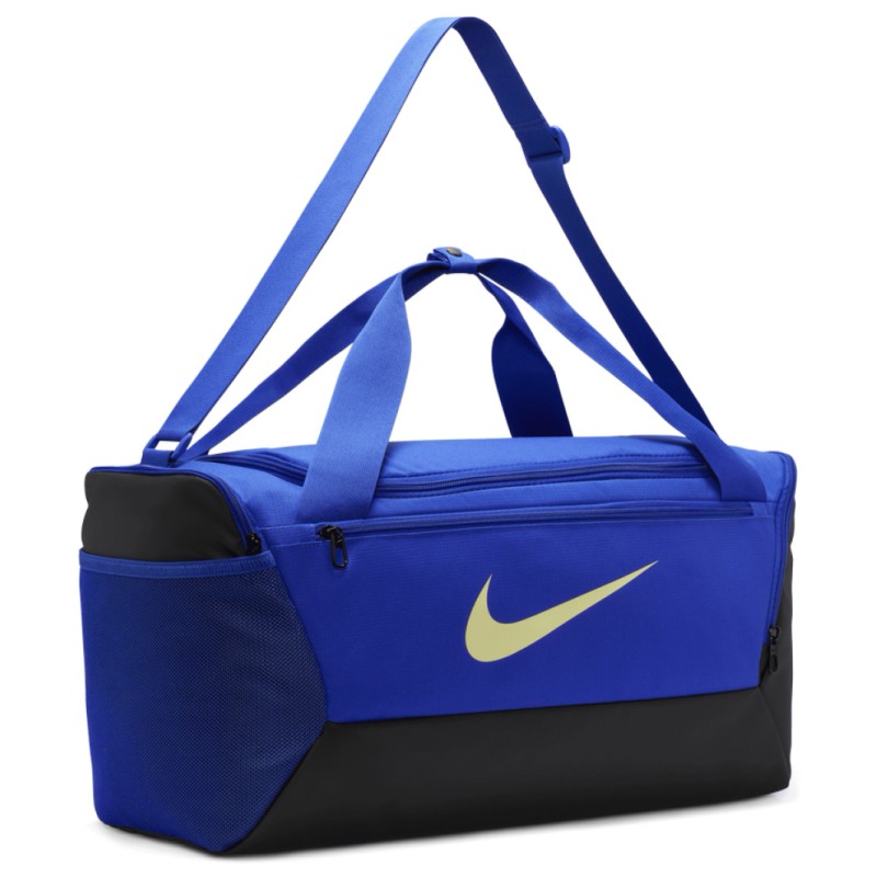 Сумка Nike NK BRSLA S DUFF - 9.5 41L чорний, синій Уні 51x28х28 см