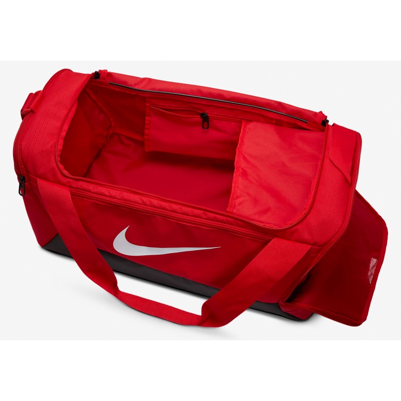 Сумка Nike NK BRSLA S DUFF - 9.5 41L чорний, червоний Уні 51x28х28 см